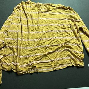 Large Aeropostale yellow long sleeve top